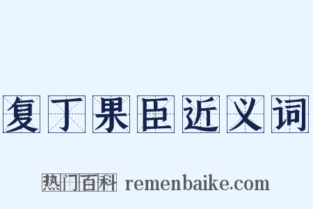 复丁果臣近义词是什么意思的图片